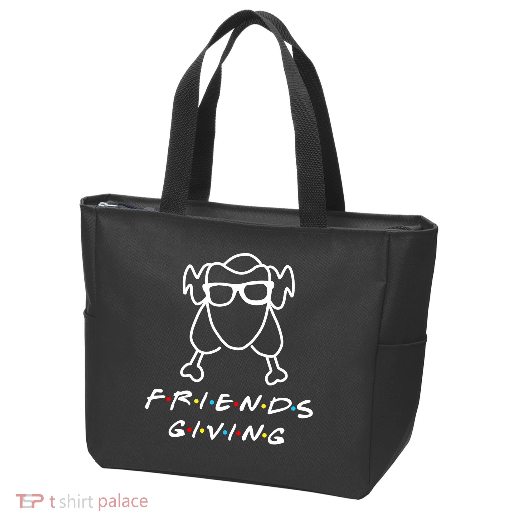 Friends Giving Funny Thanksgiving Tote Bag