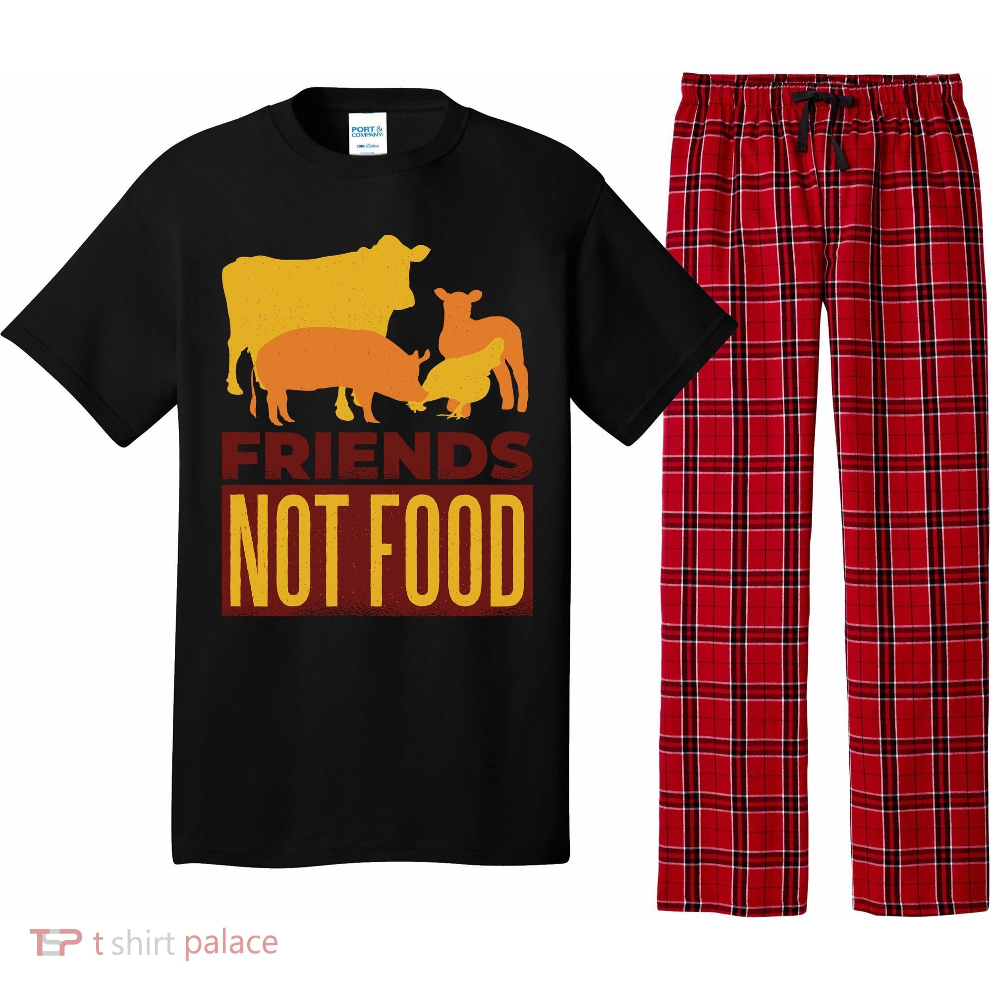 Friends Not Food Pajama Set