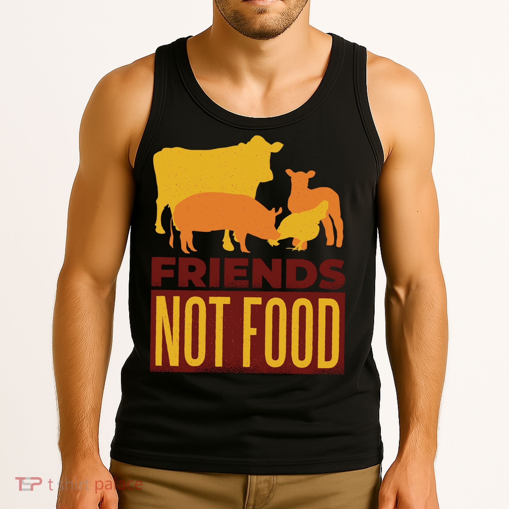 Friends Not Food Tank Top