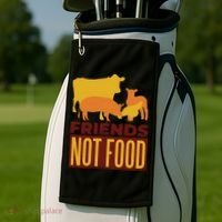 Friends Not Food Golf Towel thumb 2