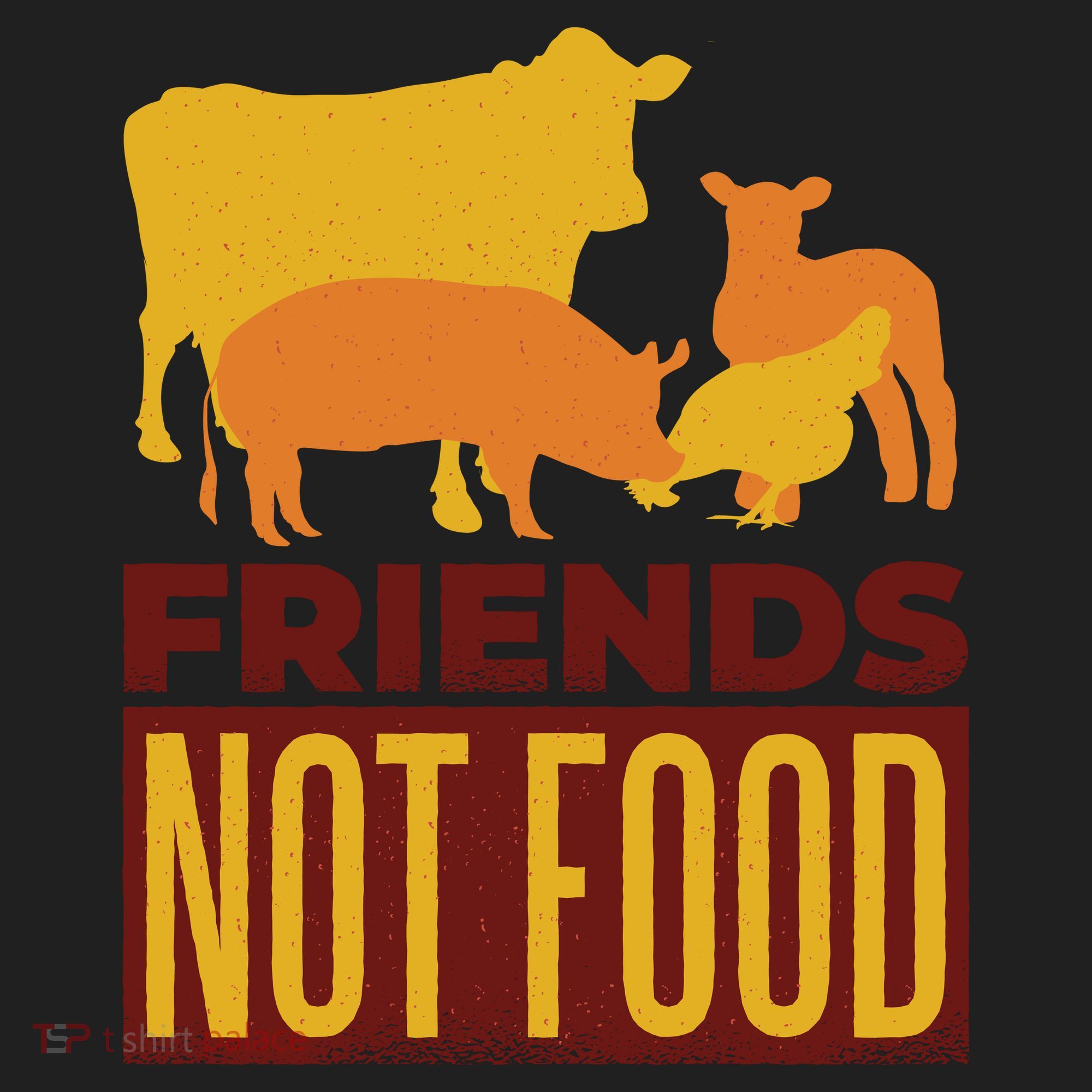 Friends Not Food Golf Towel