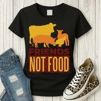 Friends Not Food Women's T-Shirt thumb 3