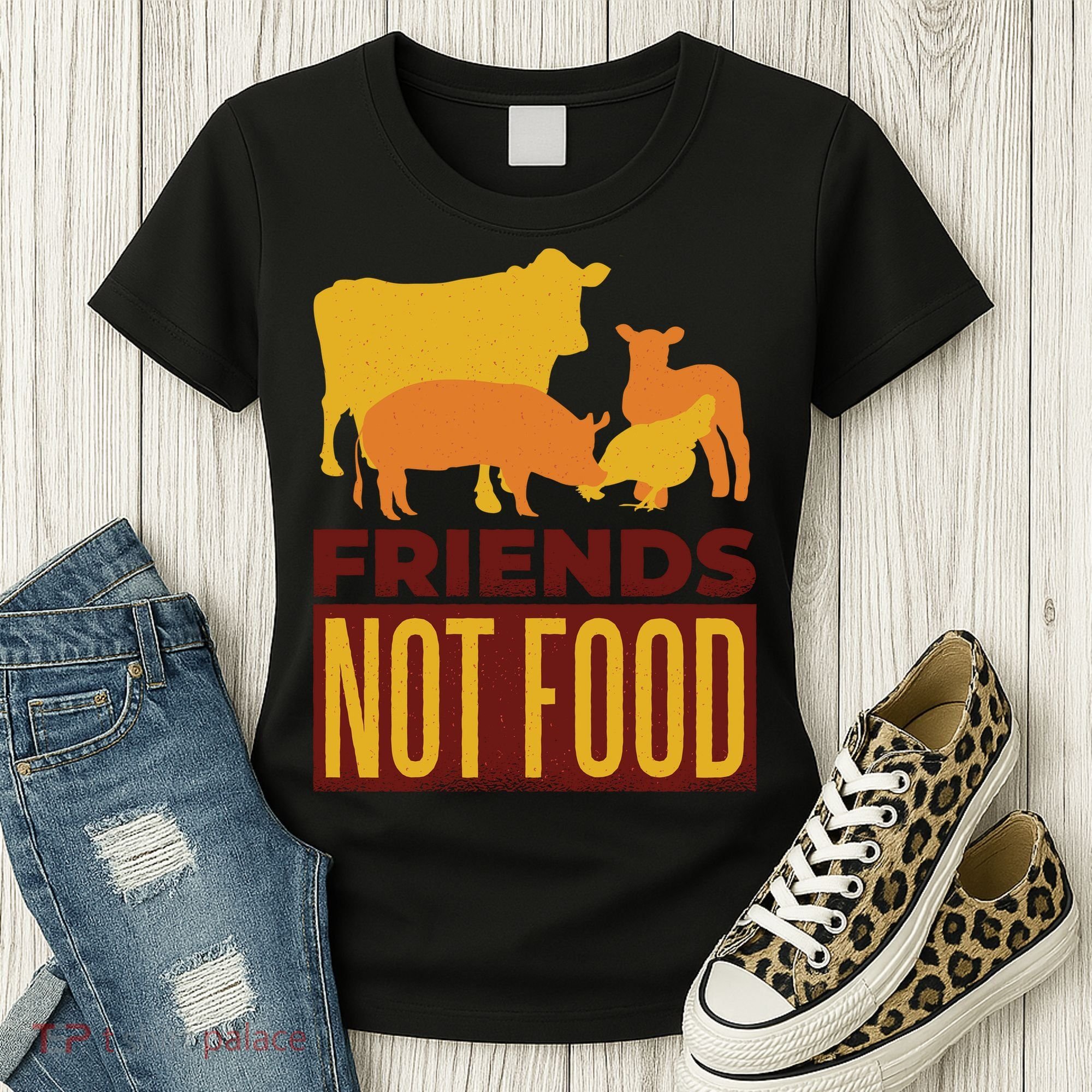 Friends Not Food Women's T-Shirt