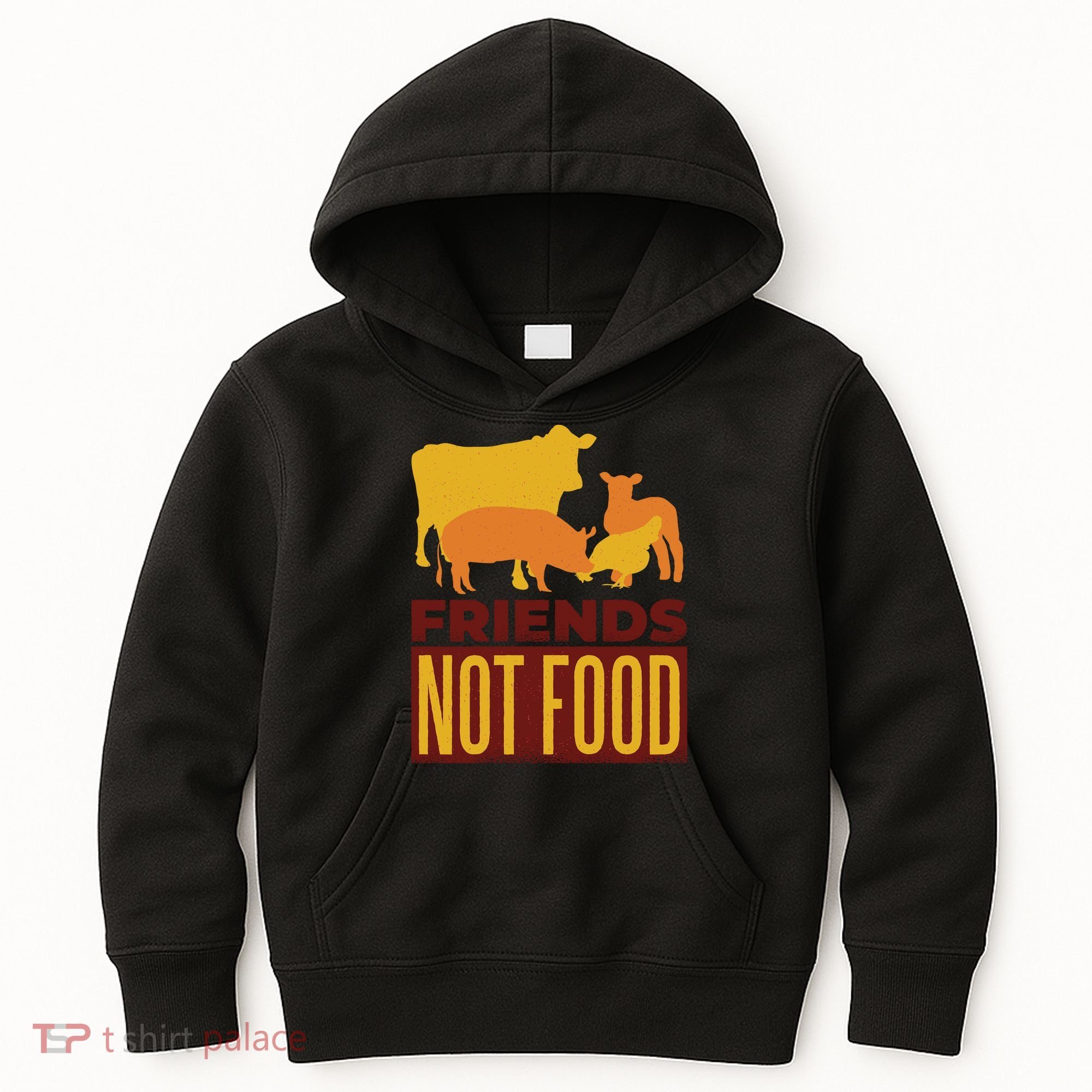Friends Not Food Kids Hoodie