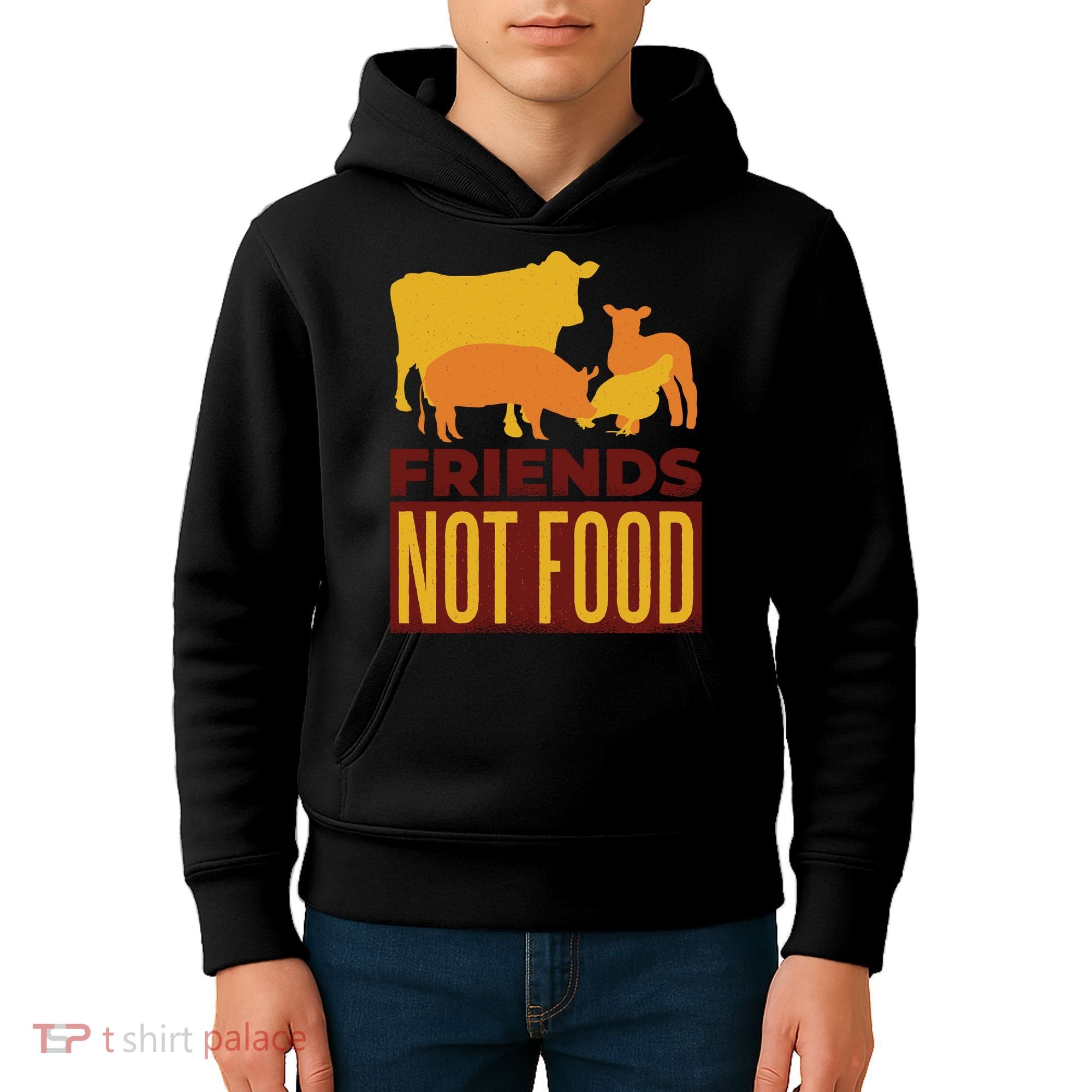 Friends Not Food Kids Hoodie