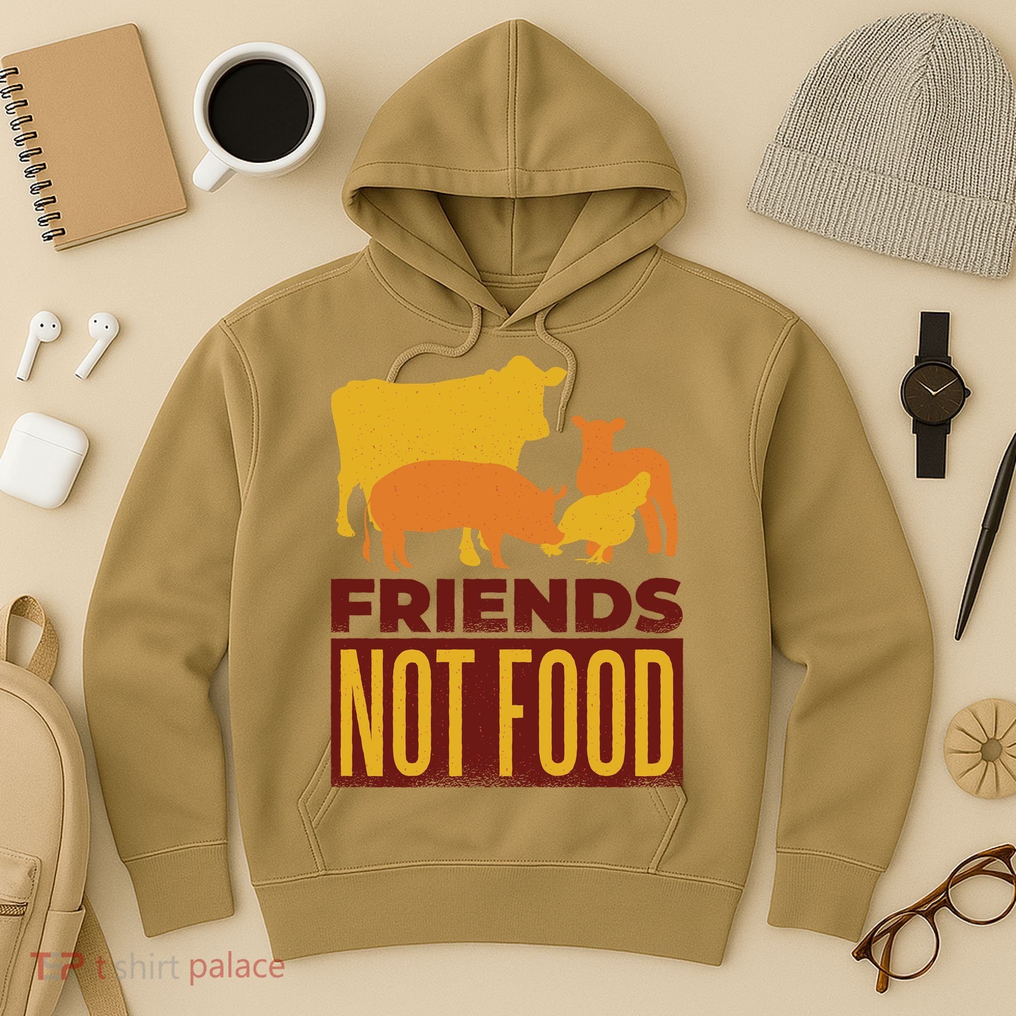 Friends Not Food Hoodie