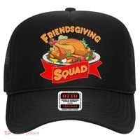 Friendsgiving Squad Funny Thanksgiving Hat thumb 0