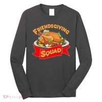 Friendsgiving Squad Funny Thanksgiving Long Sleeve Shirt thumb 0