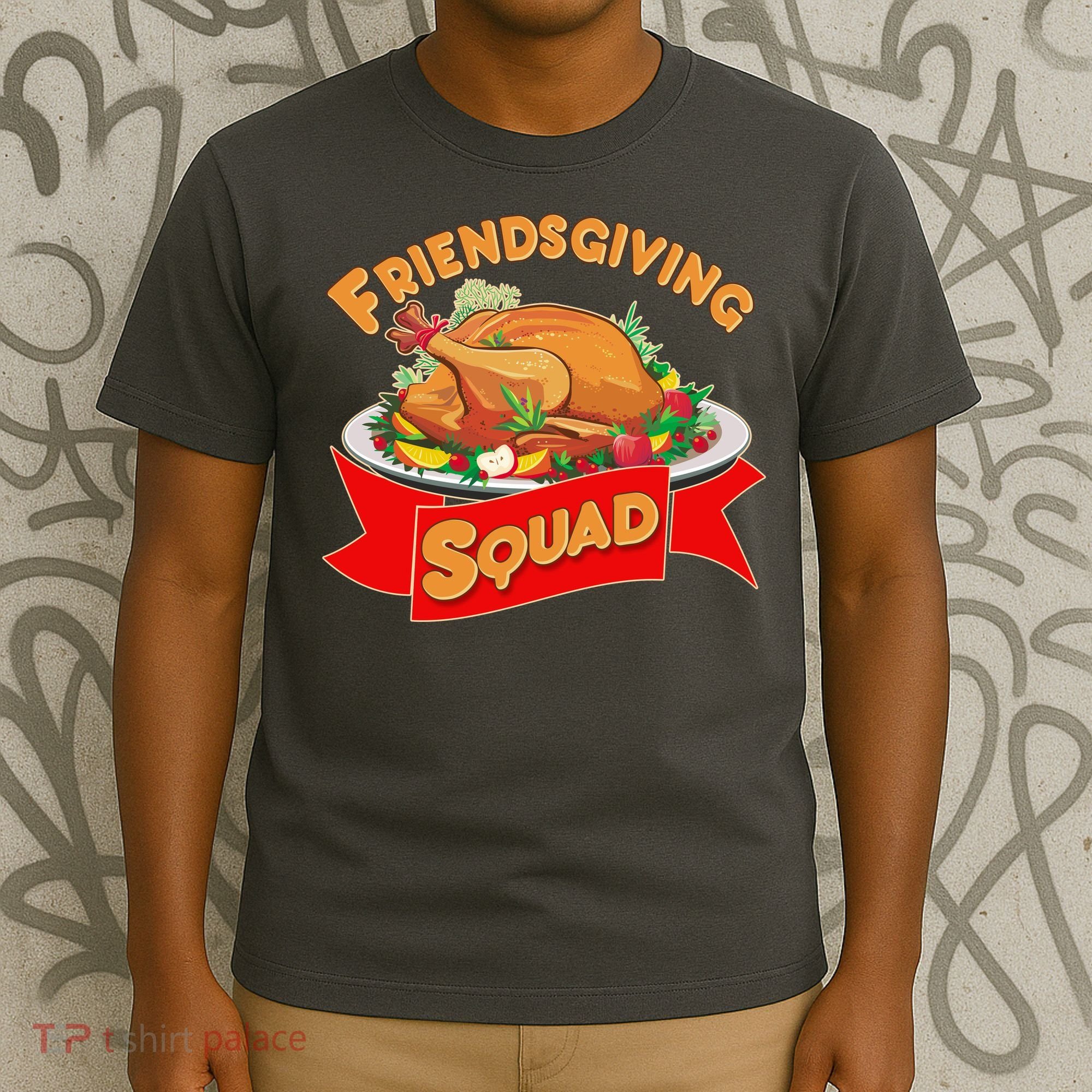 Friendsgiving Squad Funny Thanksgiving T-Shirt