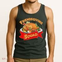 Friendsgiving Squad Funny Thanksgiving Tank Top thumb 3