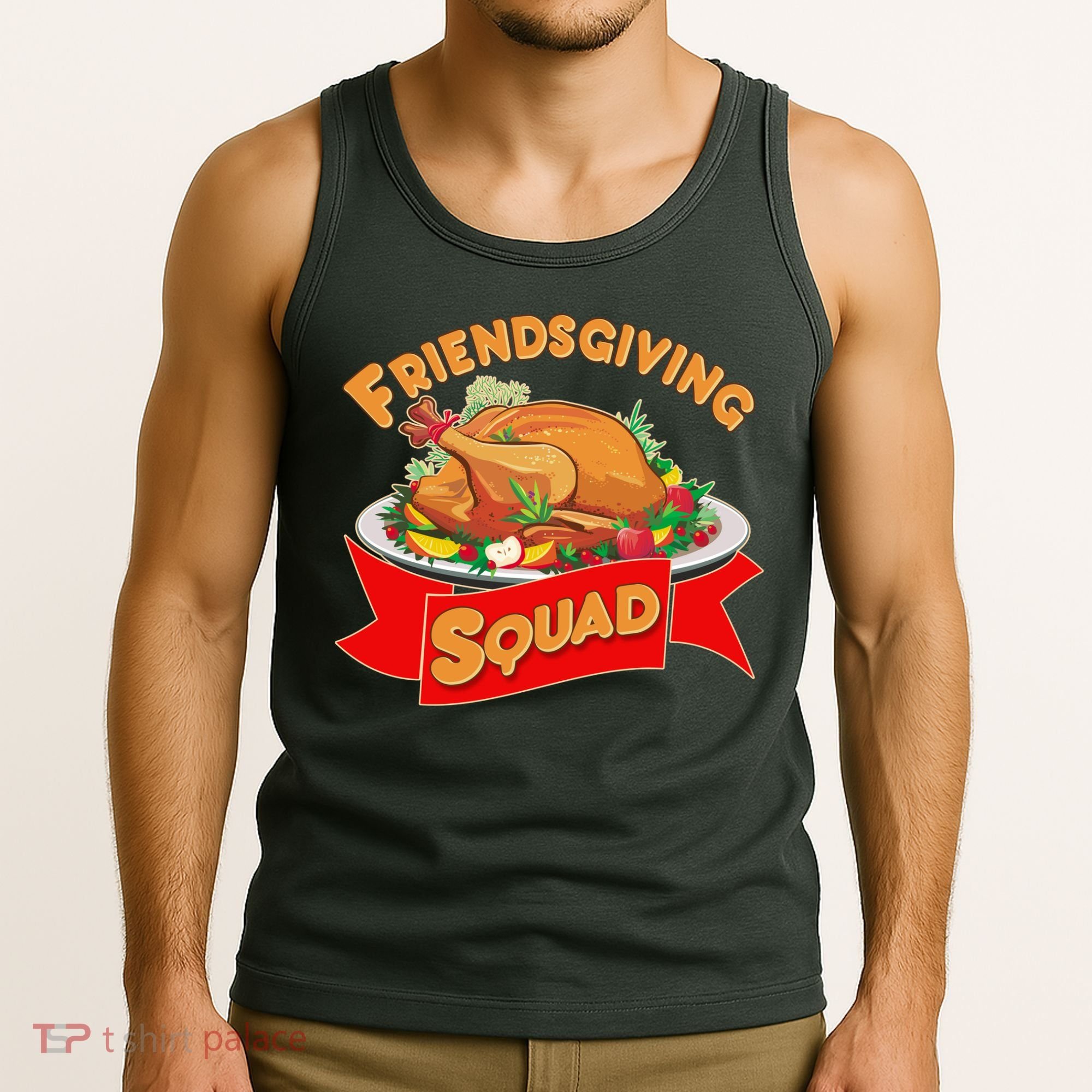 Friendsgiving Squad Funny Thanksgiving Tank Top