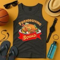Friendsgiving Squad Funny Thanksgiving Tank Top thumb 4