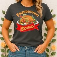 Friendsgiving Squad Funny Thanksgiving Women's T-Shirt thumb 2