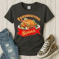 Friendsgiving Squad Funny Thanksgiving Women's T-Shirt thumb 3