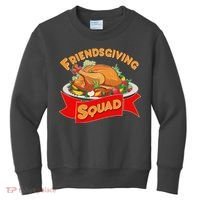 Friendsgiving Squad Funny Thanksgiving Kids Sweatshirt thumb 0