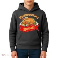 Friendsgiving Squad Funny Thanksgiving Kids Hoodie thumb 4