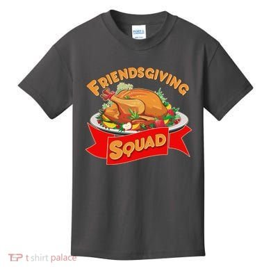 Friendsgiving Squad Funny Thanksgiving Kids T-Shirt