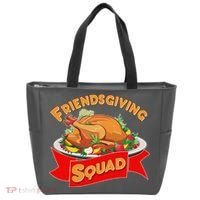 Friendsgiving Squad Funny Thanksgiving Tote Bag thumb 0