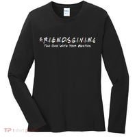 Friendsgiving The One with Your Besties Thanksgiving Women's Long Sleeve Shirt thumb 0
