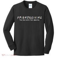 Friendsgiving The One with Your Besties Thanksgiving Kids Long Sleeve Shirt thumb 0