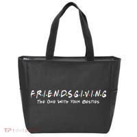 Friendsgiving The One with Your Besties Thanksgiving Tote Bag thumb 0