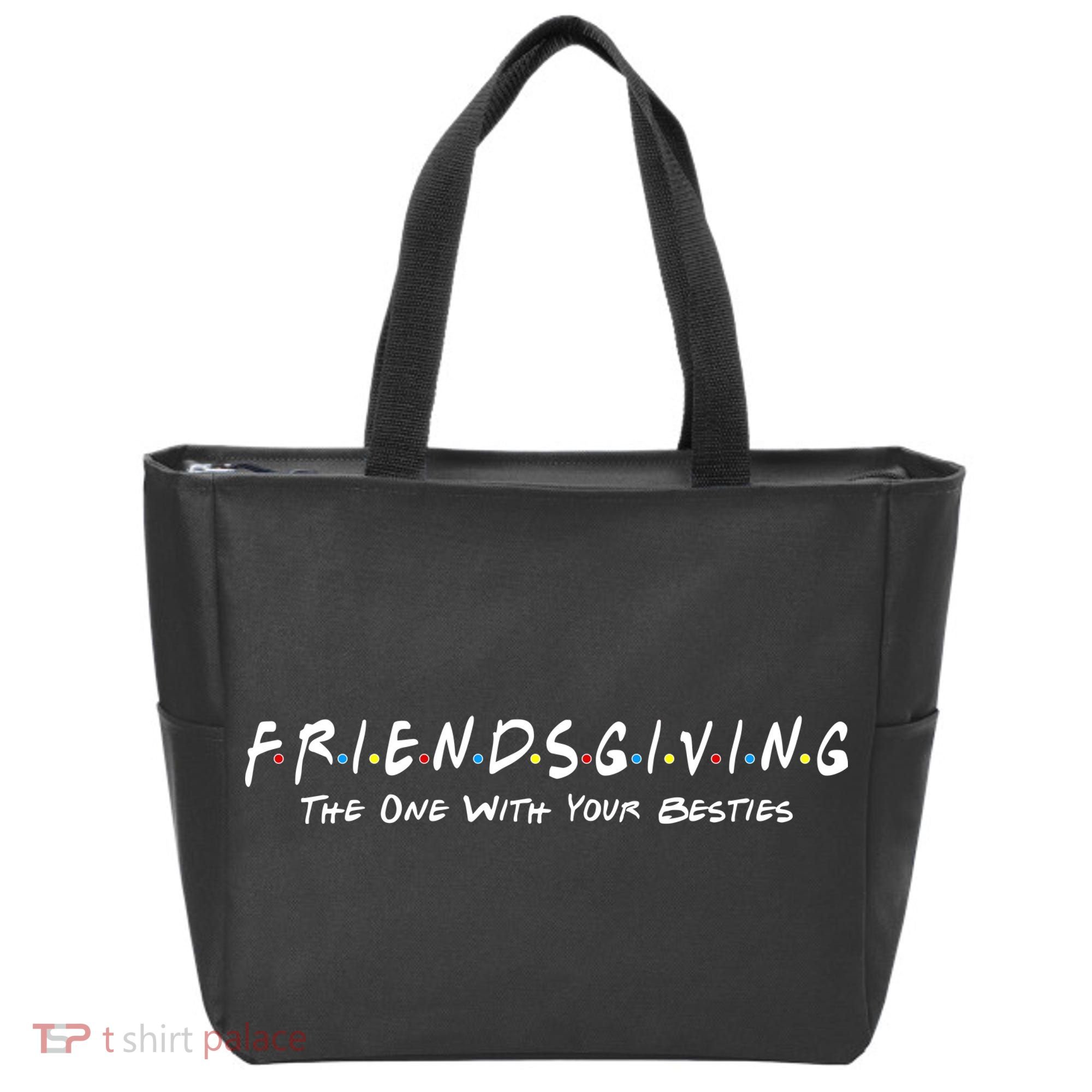 Friendsgiving The One with Your Besties Thanksgiving Tote Bag