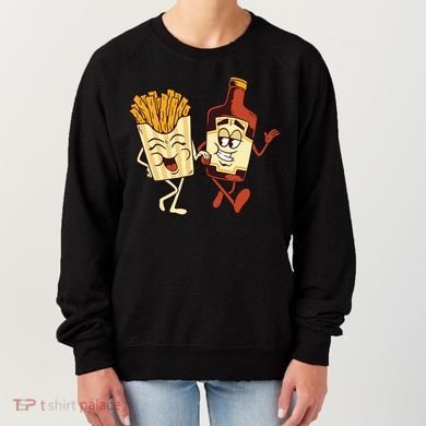 Fries And Ketchup Couple Women's Sweatshirt