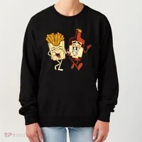 Fries And Ketchup Couple Women's Sweatshirt thumb 0