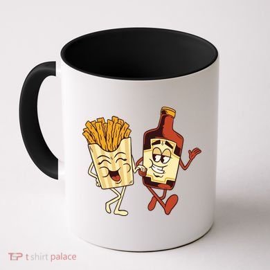 Fries And Ketchup Couple Coffee Mug