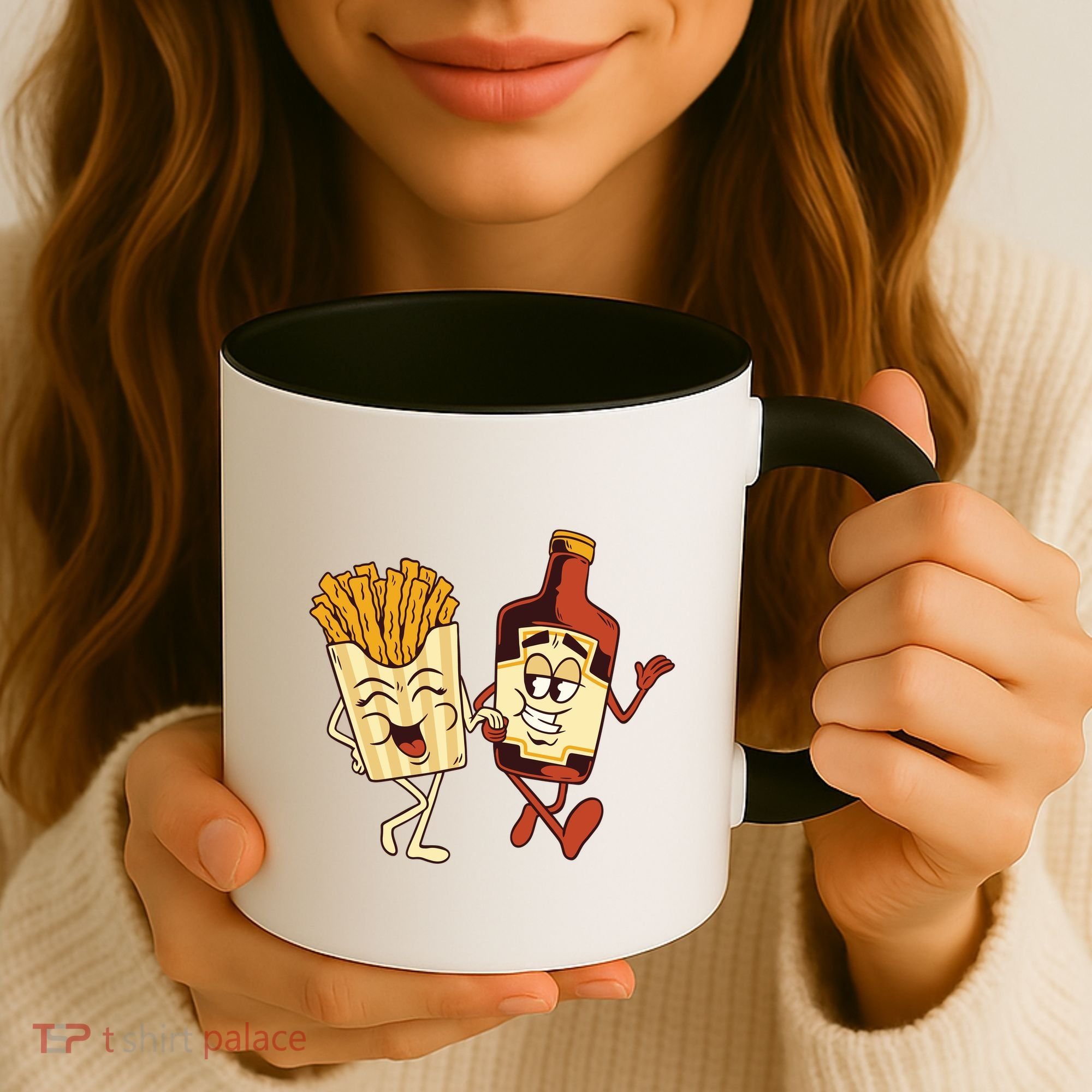 Fries And Ketchup Couple Coffee Mug
