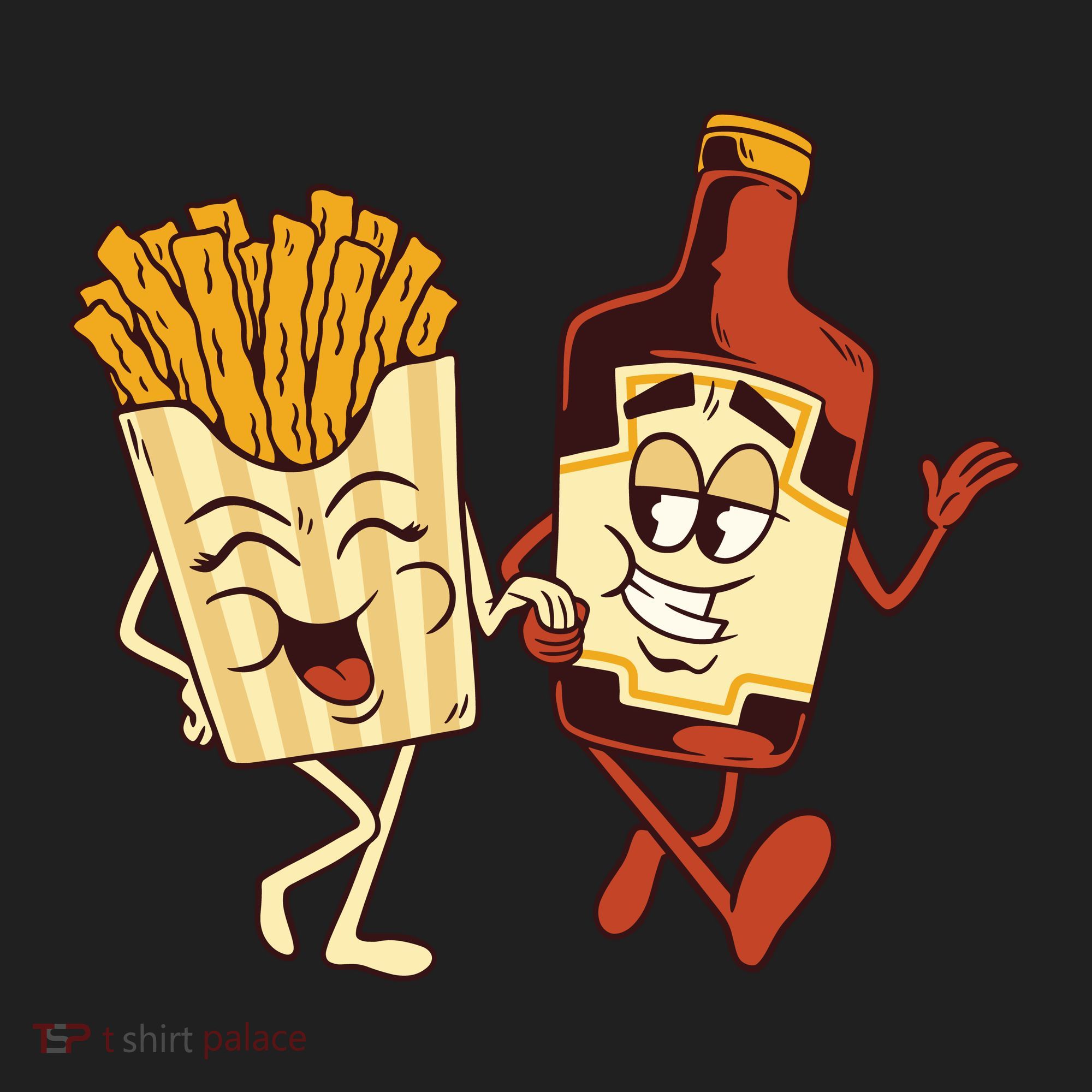 Fries And Ketchup Couple Beanie