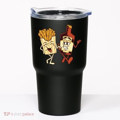 Fries And Ketchup Couple Tumbler