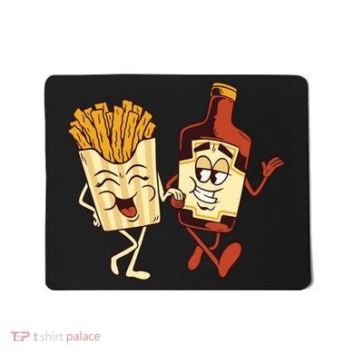 Fries And Ketchup Couple Mousepad