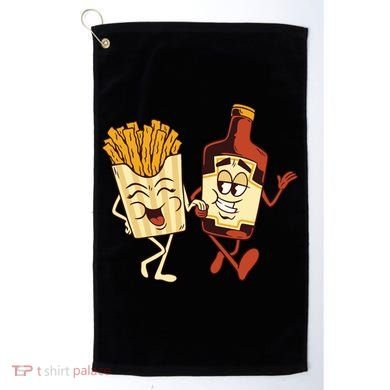 Fries And Ketchup Couple Golf Towel
