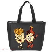 Fries And Ketchup Couple Tote Bag thumb 0