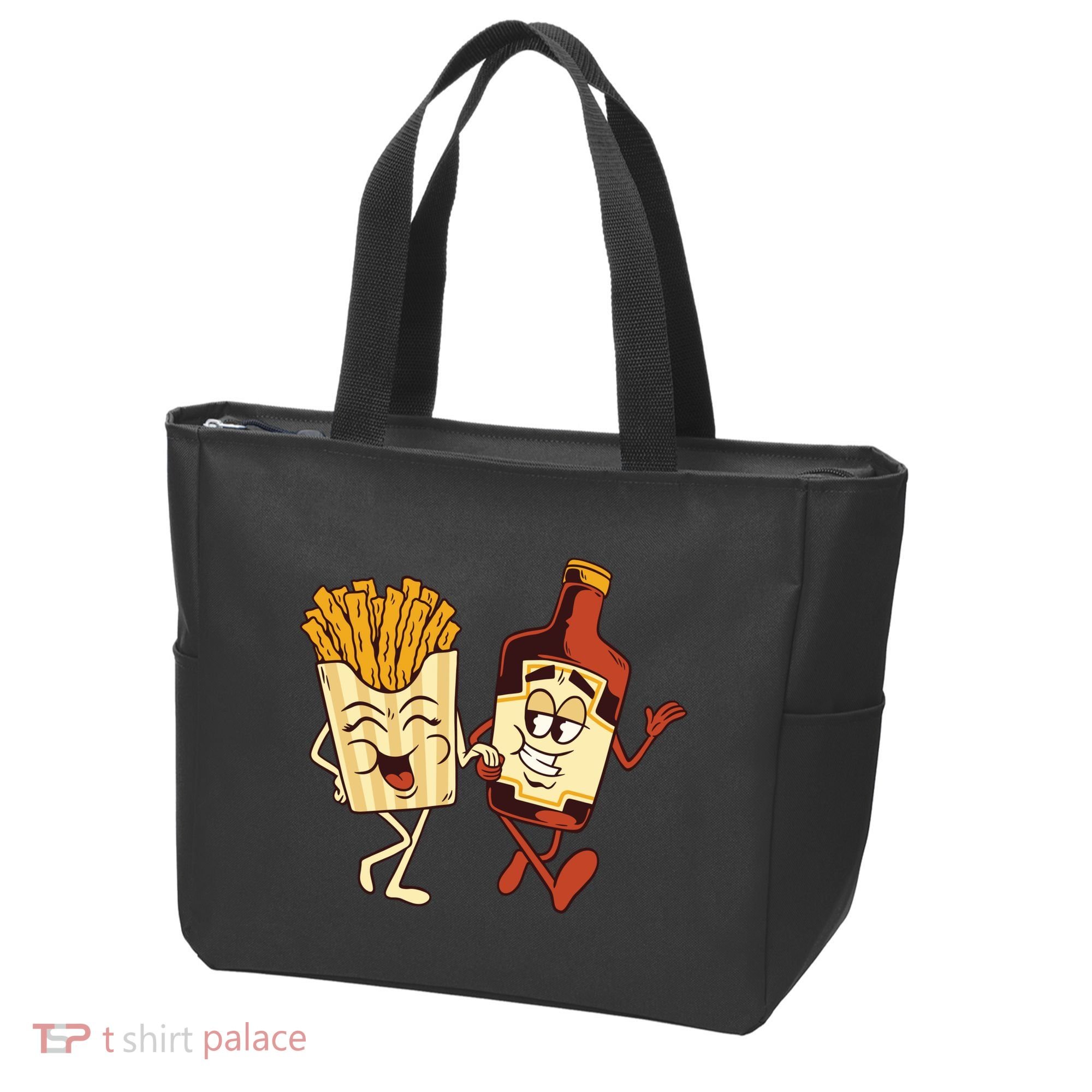 Fries And Ketchup Couple Tote Bag