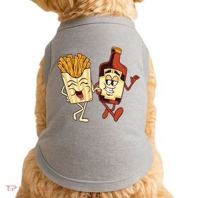 Fries And Ketchup Couple Doggie Tank