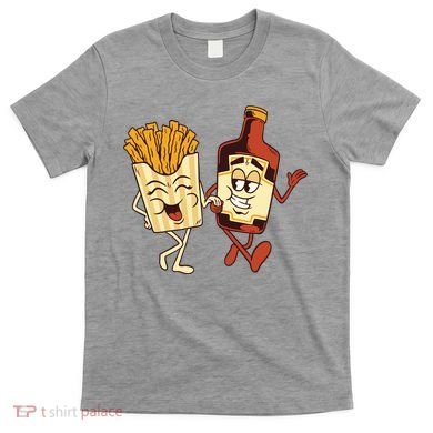 Fries And Ketchup Couple T-Shirt