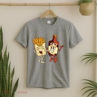 Fries And Ketchup Couple T-Shirt thumb 2