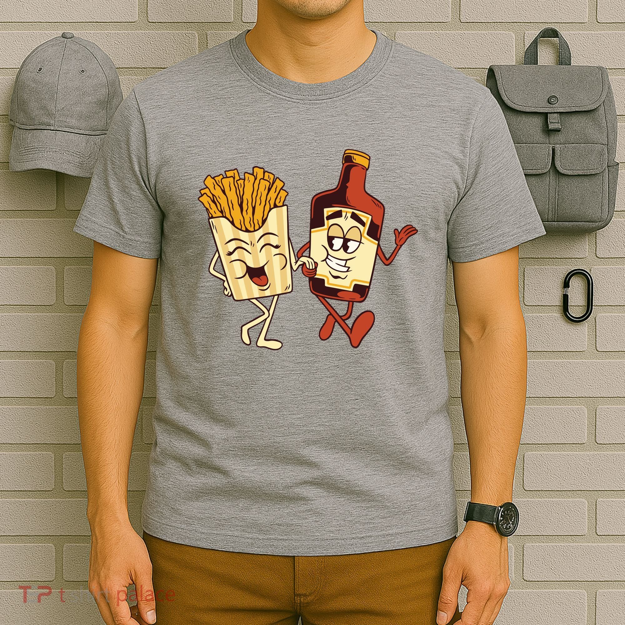Fries And Ketchup Couple T-Shirt