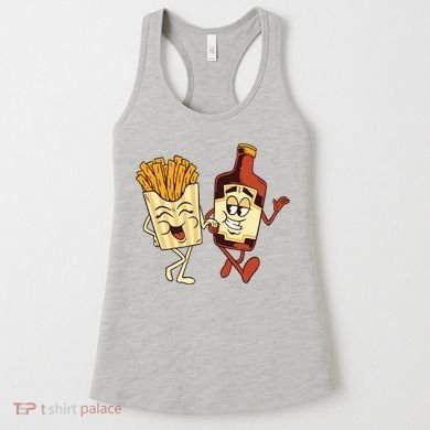 Fries And Ketchup Couple Women's Tank Top