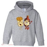 Fries And Ketchup Couple Toddler Hoodie thumb 0
