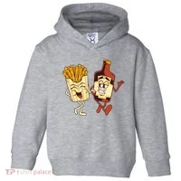 Fries And Ketchup Couple Toddler Hoodie thumb 0