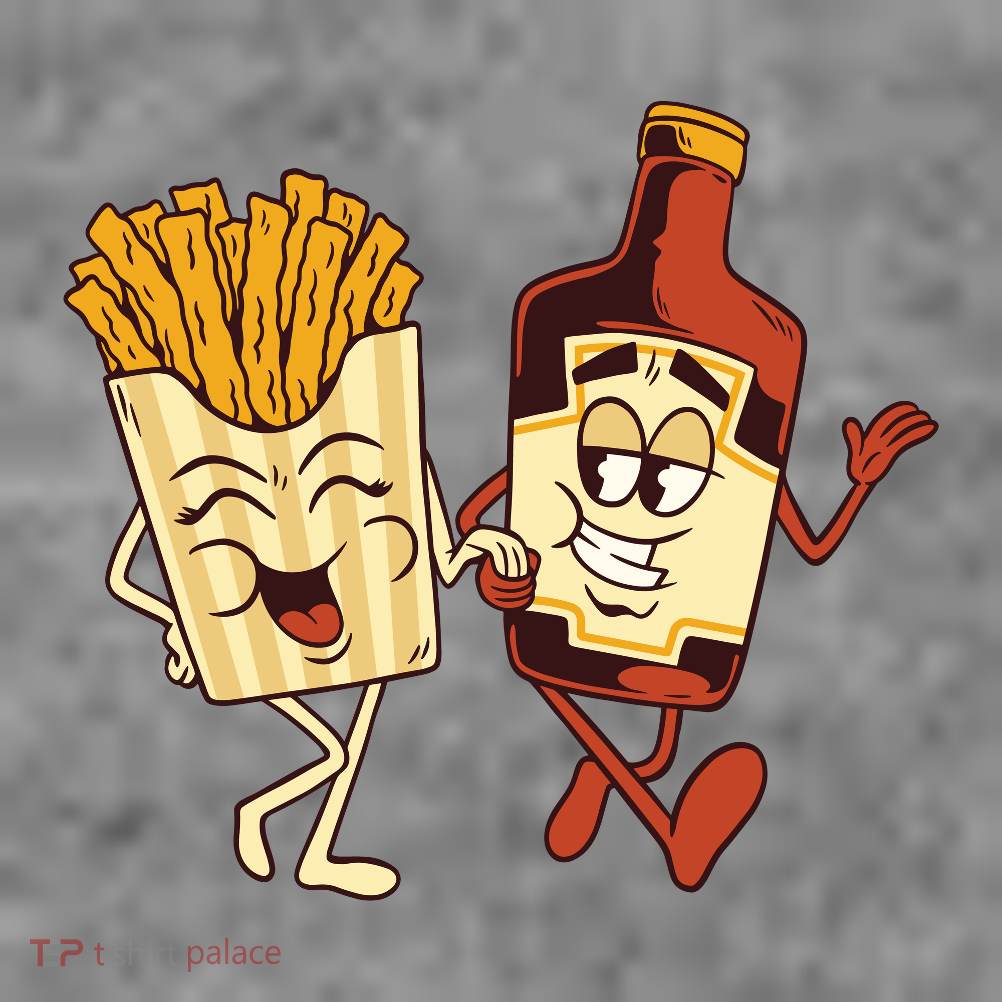 Fries And Ketchup Couple Toddler Hoodie