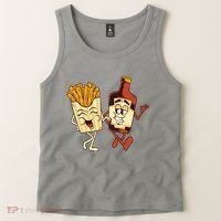 Fries And Ketchup Couple Tank Top thumb 2