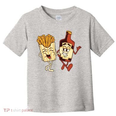 Fries And Ketchup Couple Toddler T-Shirt