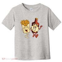 Fries And Ketchup Couple Toddler T-Shirt thumb 0