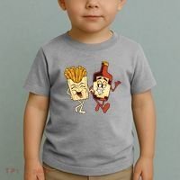 Fries And Ketchup Couple Toddler T-Shirt thumb 2
