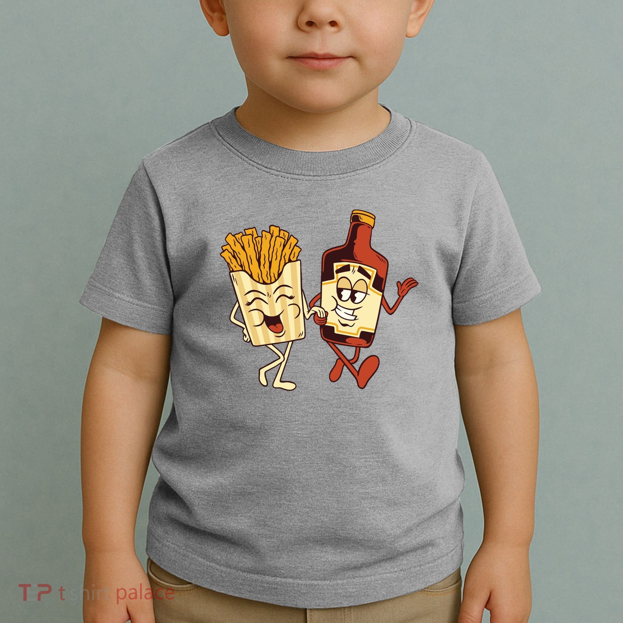 Fries And Ketchup Couple Toddler T-Shirt