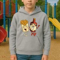Fries And Ketchup Couple Kids Hoodie thumb 2